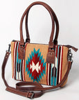 American Darling Tote Saddle Blanket Genuine Leather women bag western handbag purse