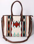 American Darling Tote Saddle Blanket Genuine Leather women bag western handbag purse