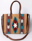 American Darling Tote Saddle Blanket Genuine Leather women bag western handbag purse
