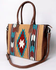 American Darling Tote Saddle Blanket Genuine Leather women bag western handbag purse