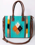 American Darling Tote Saddle Blanket Genuine Leather women bag western handbag purse