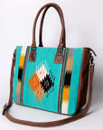 American Darling Tote Saddle Blanket Genuine Leather women bag western handbag purse