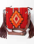 American Darling Cross Body Saddle Blanket Genuine Leather women bag western handbag purse