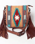 American Darling Cross Body Saddle Blanket Genuine Leather women bag western handbag purse