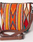 American Darling ADBG1009A Cross Body Saddle Blanket Genuine Leather women bag western handbag purse