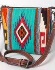 American Darling ADBG1009A Cross Body Saddle Blanket Genuine Leather women bag western handbag purse