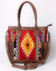 American Darling Tote Saddle Blanket Genuine Leather women bag western handbag purse