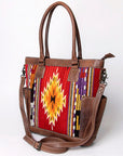 American Darling Tote Saddle Blanket Genuine Leather women bag western handbag purse