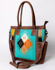 American Darling Tote Saddle Blanket Genuine Leather women bag western handbag purse