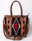 American Darling Tote Saddle Blanket Genuine Leather women bag western handbag purse