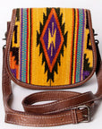 American Darling Cross Body Saddle Blanket Genuine Leather women bag western handbag purse