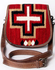 American Darling Cross Body Saddle Blanket Genuine Leather women bag western handbag purse