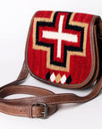 American Darling Cross Body Saddle Blanket Genuine Leather women bag western handbag purse