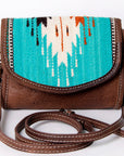 American Darling Messenger Saddle Blanket Genuine Leather women bag western handbag purse
