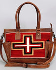 American Darling Tote Saddle Blanket Genuine Leather women bag western handbag purse
