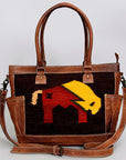 American Darling Tote Saddle Blanket Genuine Leather women bag western handbag purse