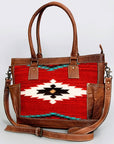 American Darling Tote Saddle Blanket Genuine Leather women bag western handbag purse