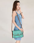 ADBG1023A American Darling Coin Purse Crocodile embossed Genuine Leather women bag western handbag purse
