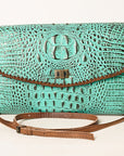 ADBG1023A American Darling Coin Purse Crocodile embossed Genuine Leather women bag western handbag purse