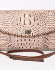 ADBG1023A American Darling Coin Purse Crocodile embossed Genuine Leather women bag western handbag purse