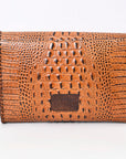 ADBG1023A American Darling Coin Purse Crocodile embossed Genuine Leather women bag western handbag purse
