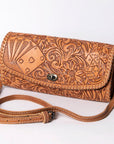 American Darling Wallet Hand Tooled Genuine Leather women bag western handbag purse