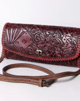 American Darling Wallet Hand Tooled Genuine Leather women bag western handbag purse