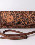 American Darling Wallet Hand Tooled Genuine Leather women bag western handbag purse