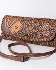 American Darling Wallet Hand Tooled Genuine Leather women bag western handbag purse