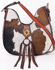 American Darling Hobo Hand Tooled Hair-On Genuine Leather Women Bag Western Handbag Purse