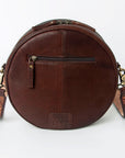 American Darling ADBGA301 Canteen Hand Tooled Genuine Leather Women Bag Western Handbag Purse