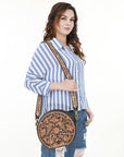 ADBGA305 American Darling Hand Tooled Genuine Leather Women Bag Western Handbag Purse