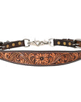 HILASON Western Horse Headstall Breast Collar Wither Strap Set American Leather Floral