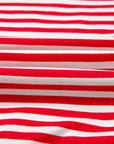 Stripe Reverse Seam Drop Shoulder Top