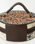 American Darling ADBGA317 Jewelry Case Hand Tooled Hair-On Genuine Leather Women Bag Western Handbag Purse