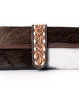 American Darling Jewelry Case Hand Tooled Saddle Blanket Genuine Leather Women Bag Western Handbag Purse