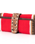 American Darling Jewelry Case Hand Tooled Saddle Blanket Genuine Leather Women Bag Western Handbag Purse