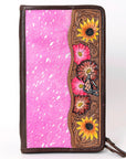 American Darling Hand Tooled Hair On Genuine Leather Women Bag Western Handbag Purse