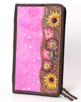 American Darling Hand Tooled Hair On Genuine Leather Women Bag Western Handbag Purse