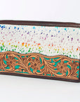 American Darling Hand Tooled Hair On Genuine Leather Women Bag Western Handbag Purse