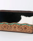 American Darling Hand Tooled Hair On Genuine Leather Women Bag Western Handbag Purse