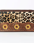 American Darling Hand Tooled Hair On Genuine Leather Women Bag Western Handbag Purse