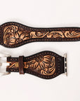 American Darling Floral Hand Tooled I watch Men Women Genuine Leather