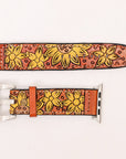 American Darling Floral Hand Tooled I watch Men Women Genuine Leather