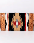 American Darling Hand Tooled Saddle Blanket Genuine Leather Women Bag Western Handbag Purse