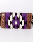American Darling Hand Tooled Saddle Blanket Genuine Leather Women Bag Western Handbag Purse