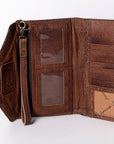 American Darling Hand Tooled Saddle Blanket Genuine Leather Women Bag Western Handbag Purse