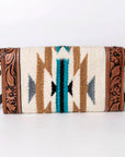 American Darling Hand Tooled Saddle Blanket Genuine Leather Women Bag Western Handbag Purse