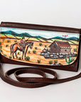 American Darling Wallet Genuine Leather Women Bag Western Handbag Purse