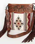 American Darling ADBGZ674 Signature Crossbody Hand Tooled Saddle